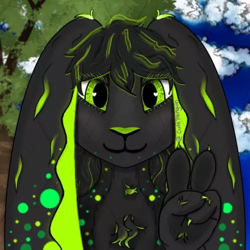 💚A Little Bit Toxic💚 (Art by me) by HisToxicPenguin