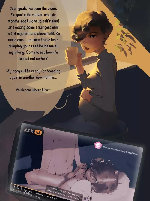 A stranger breeds a tomboy in her sleep, then checks up on her 6 months later… by Krispy_Kimson