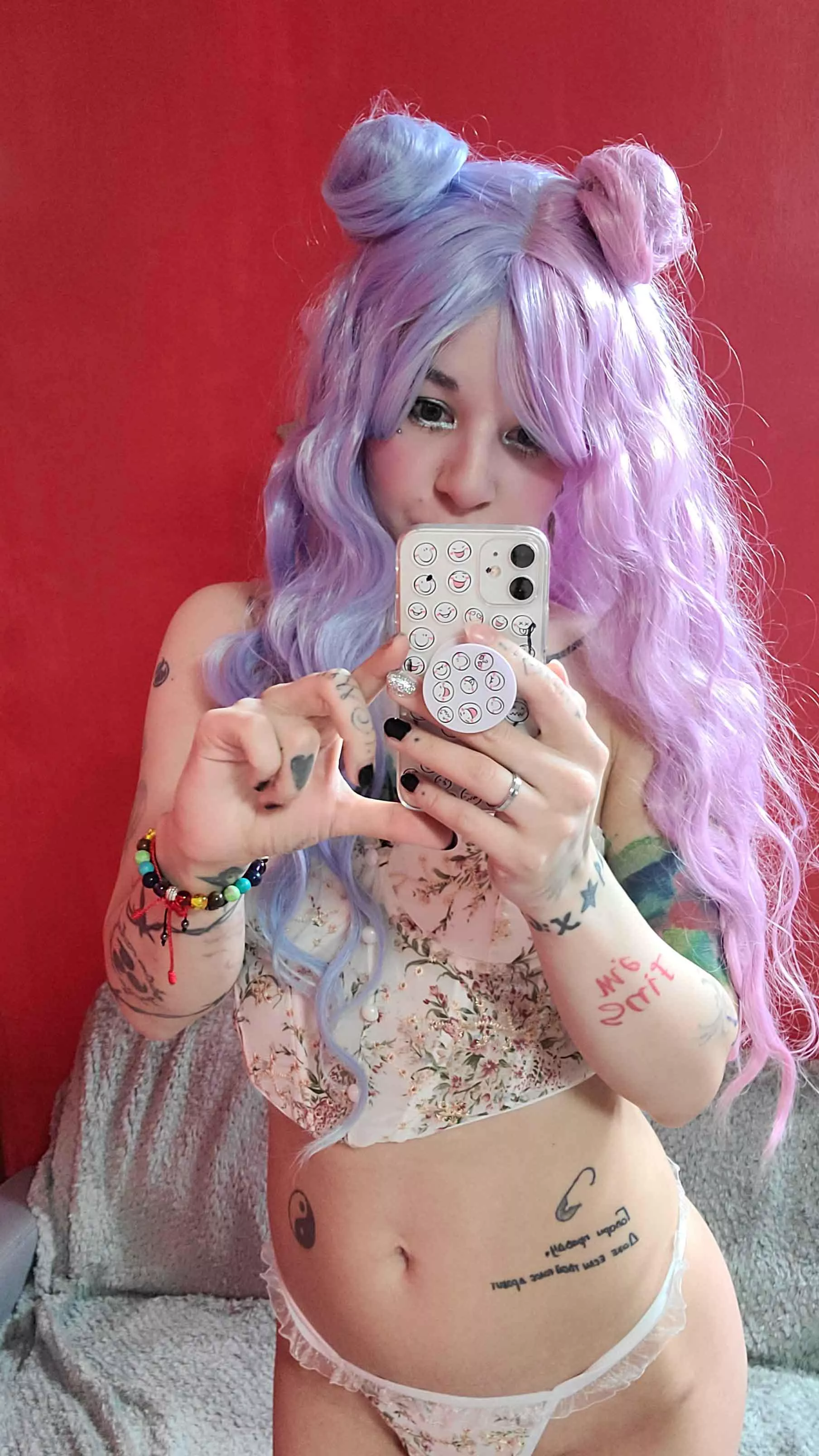 Do you like me pink-blue hair? posted by pulsarmajic