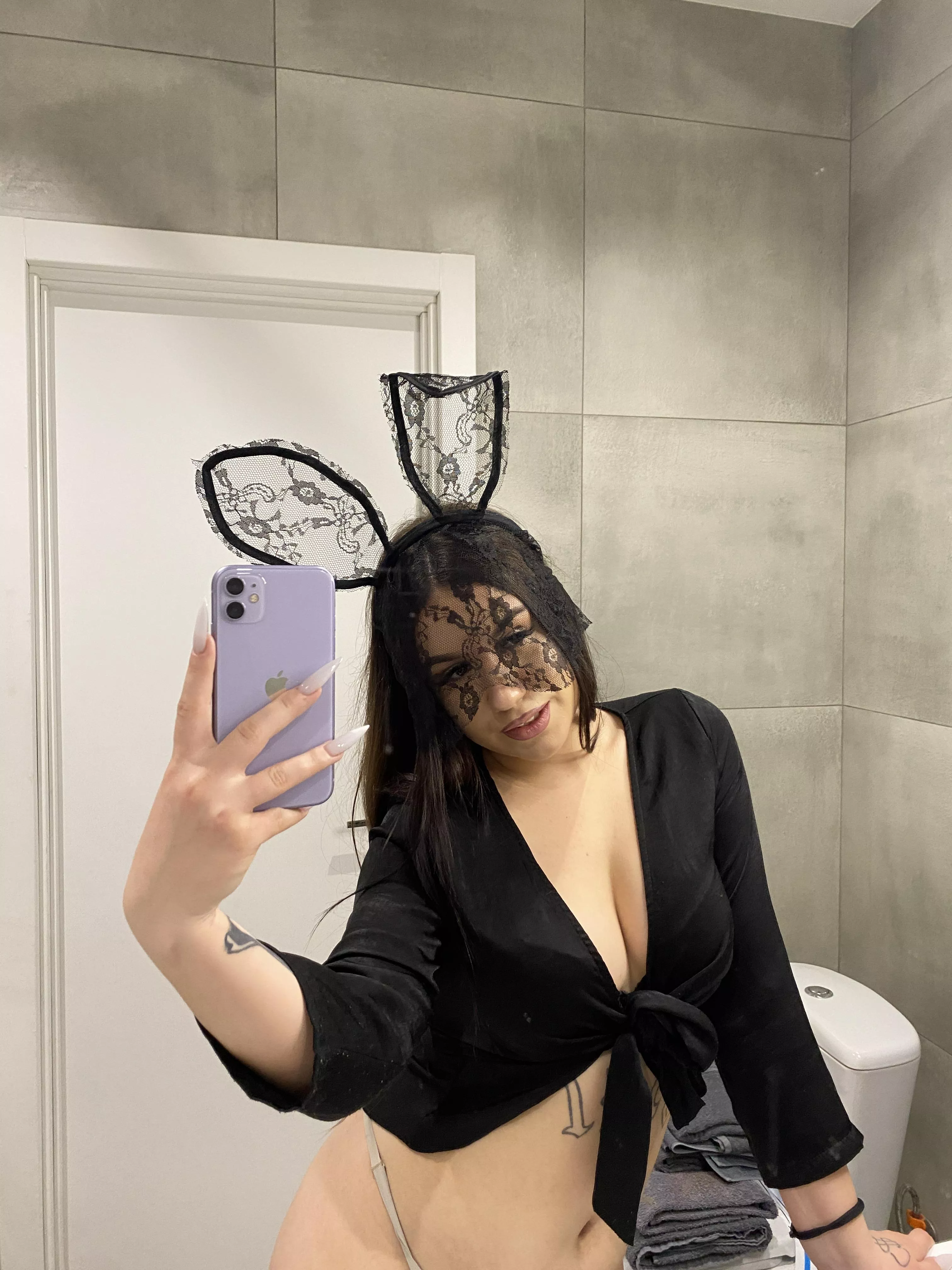 do you think this cute bunny meows sexily? posted by Shot_Masterpiece_586