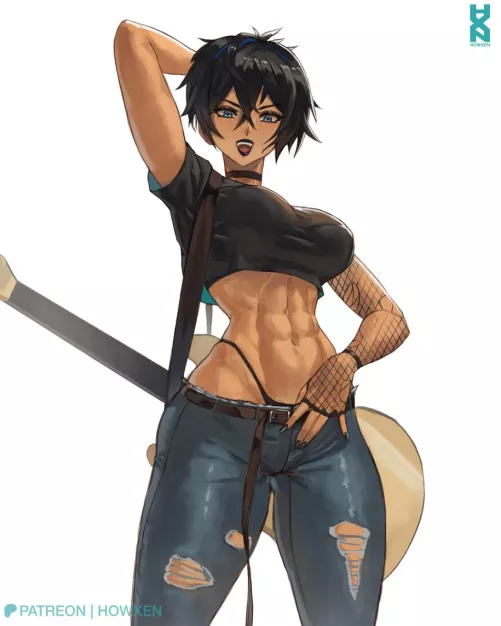 Guitar Girl [OC] (Howxen) by Howxen