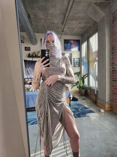 Icy purple hair + tattoos by _MyLittlePanda_