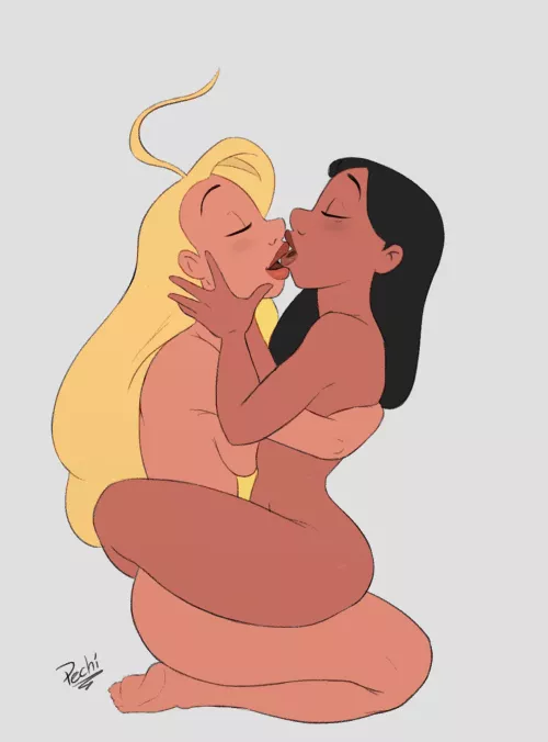 Nani & Lifeguard (Pechi) [Lilo & Stitch] by ArkhamTight606