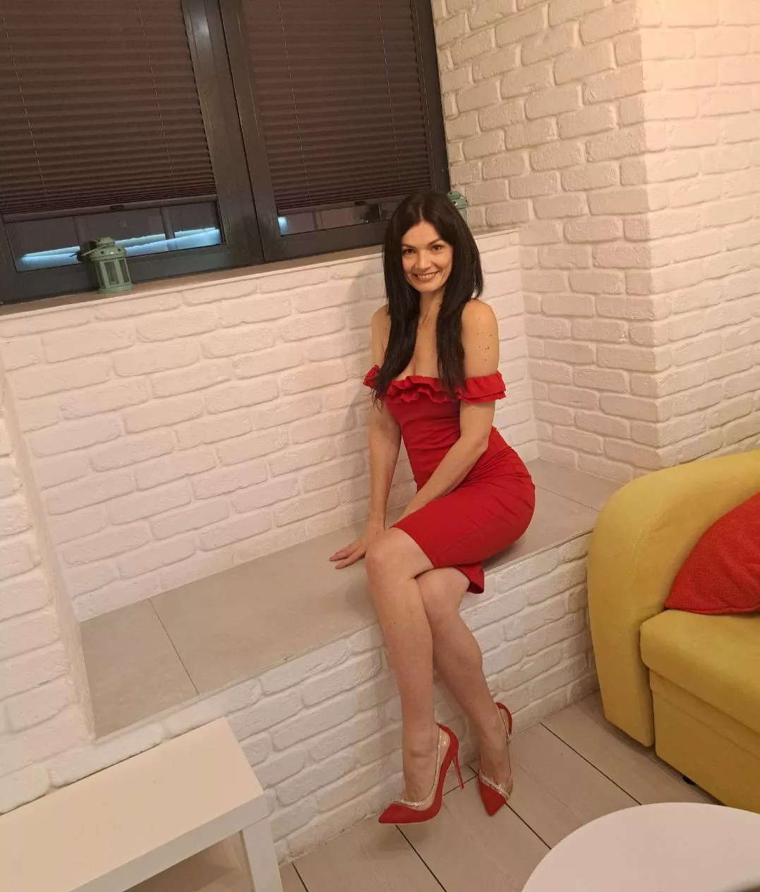 Red dress ❤️  posted by MartaPeonly