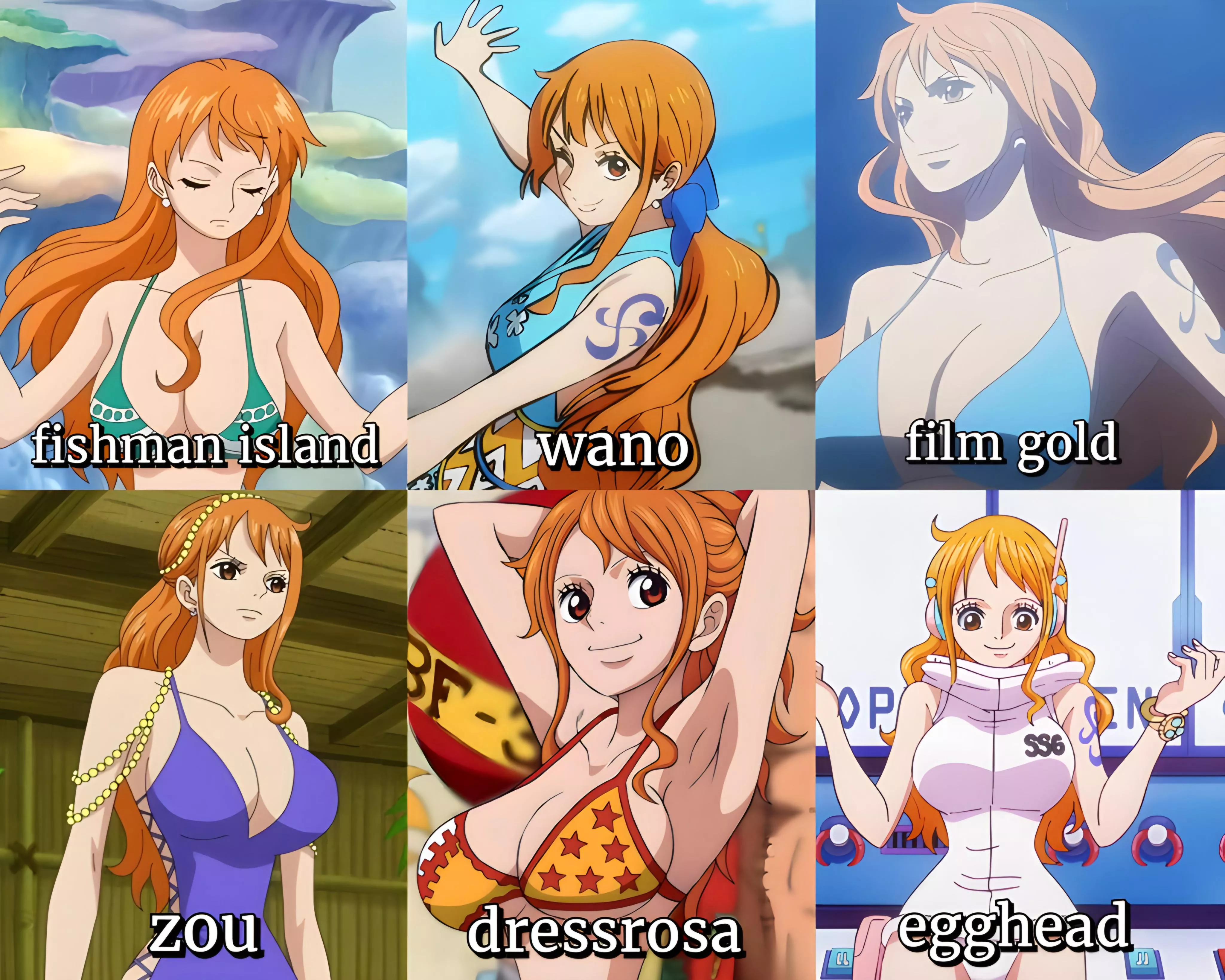 Which Nami outfit you liked the MOST? 🤤😍 posted by une_piece