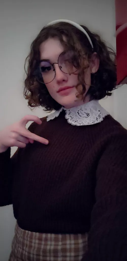 Who ordered a Shy Trans Librarian? 🖤 by EgirlBxby