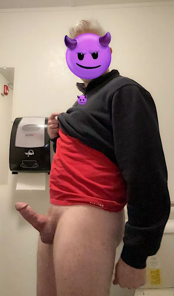 Dad's waiting on you to come take this dick in the restroom. Wya? posted by IndianaGrey_HornyDad