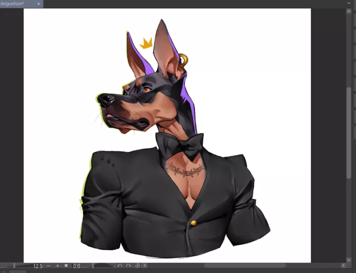 Dog posted by yakage-art