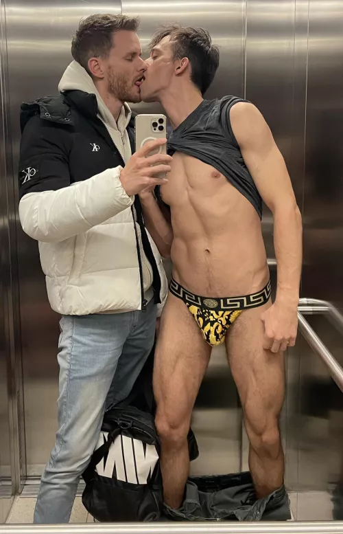 Elevator kiss by Main_Data2316