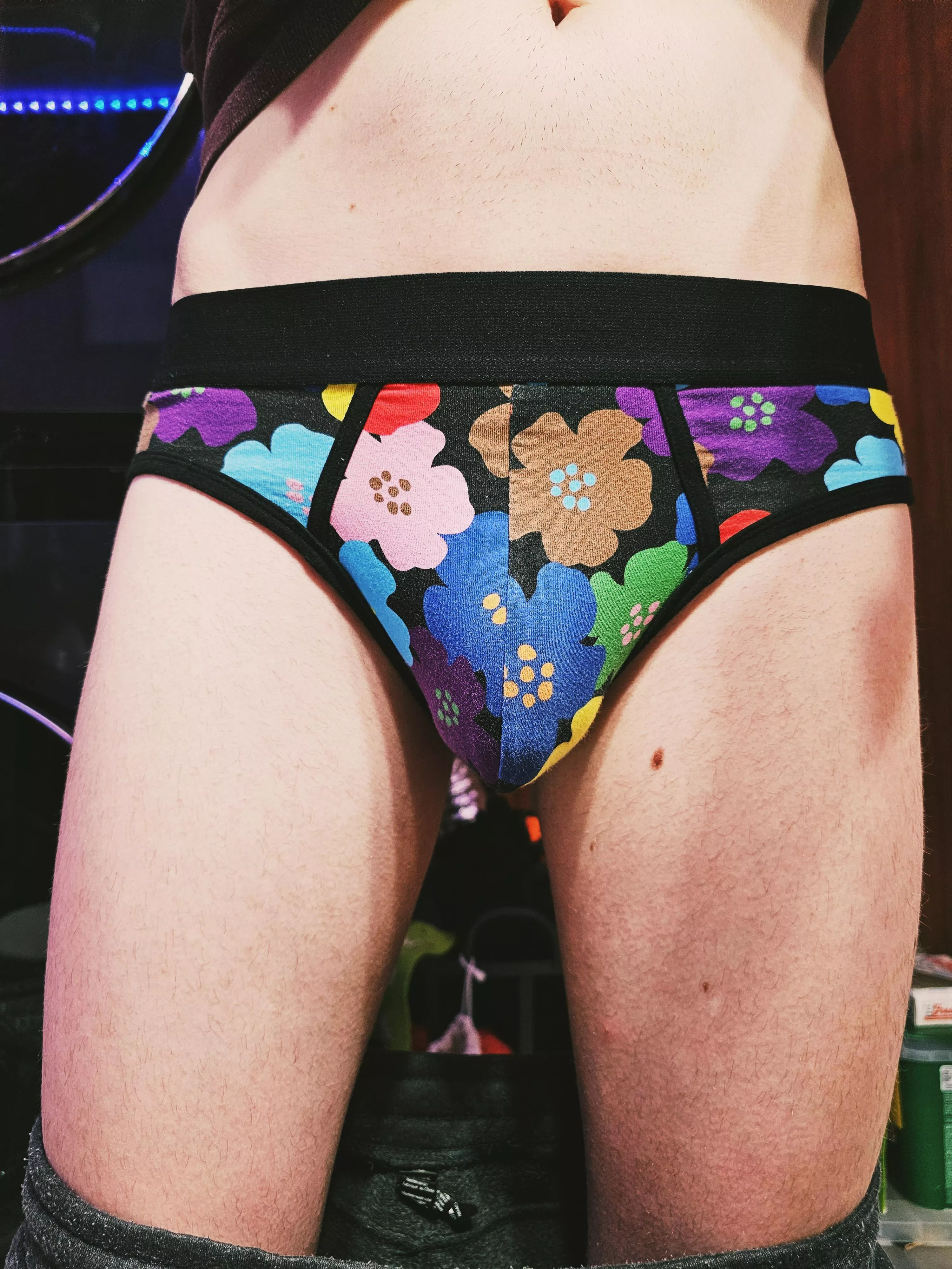 Flowery pants posted by ZealousidealCat7741