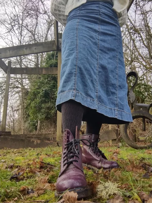 I love my purple Dr Martens  by Pinksluddy