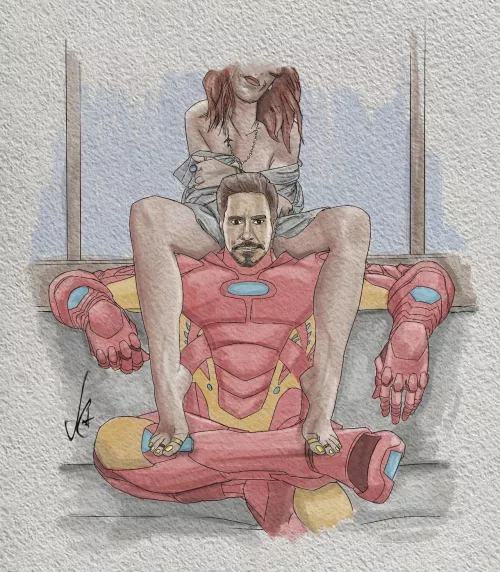 (Ironman) and Ms Pepper by (Ficklebro) by captlupas