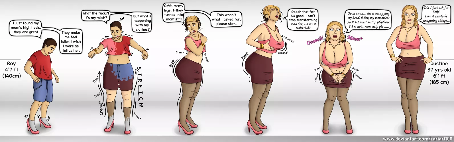 March needs moms TG - Mommy's heels - By Zariart by Lazzarito