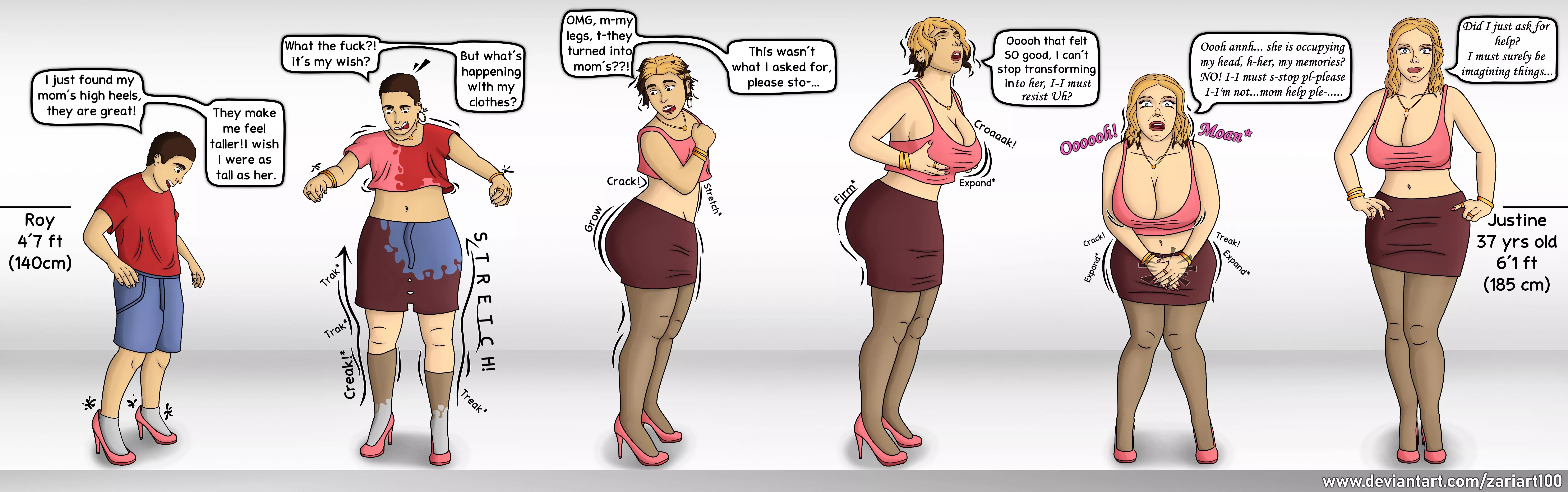 March needs moms TG - Mommy's heels - By Zariart posted by Lazzarito