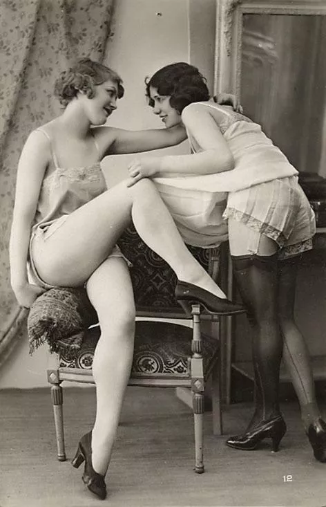 naughty French postcard about 1920 posted by Mundane-Employer-719