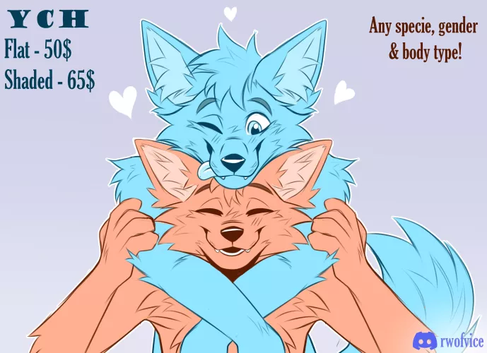 New hug YCH! 5 slots only by Commercial_Ad_7504
