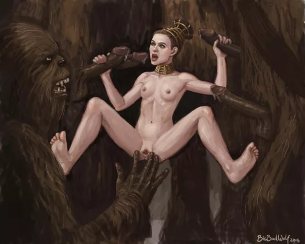 Padme's Diplomacy with the Wookies(Bigbadwolf/Remuslupinart) by pervball345