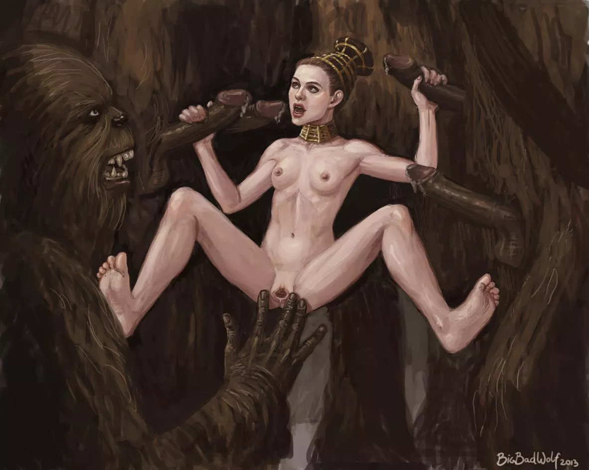 Padme's Diplomacy with the Wookies(Bigbadwolf/Remuslupinart) posted by pervball345