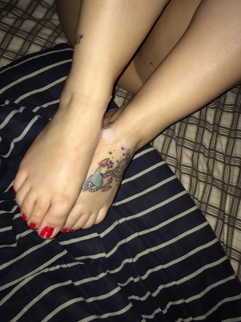 She knows red toes are my weakness posted by Successful-Peace-351