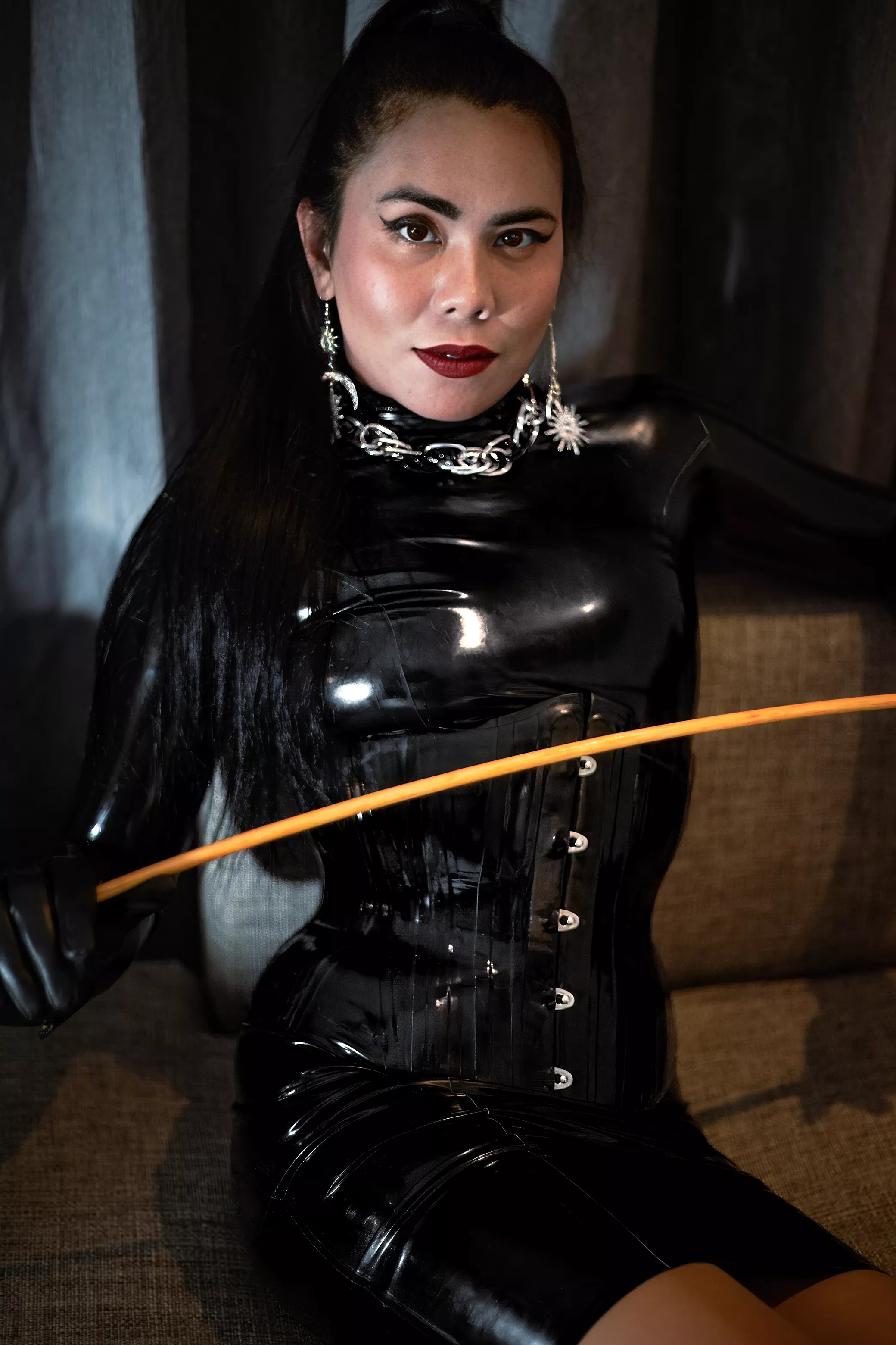 Shiny Black Latex Dress and Corset posted by Domina_Fire