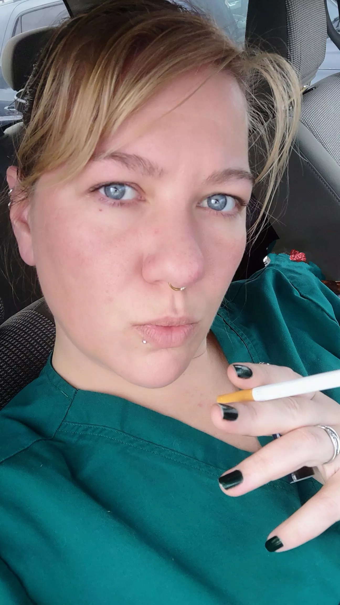 Smokey kiss for you Babe 🚬💋 posted by BluEyedMissfit