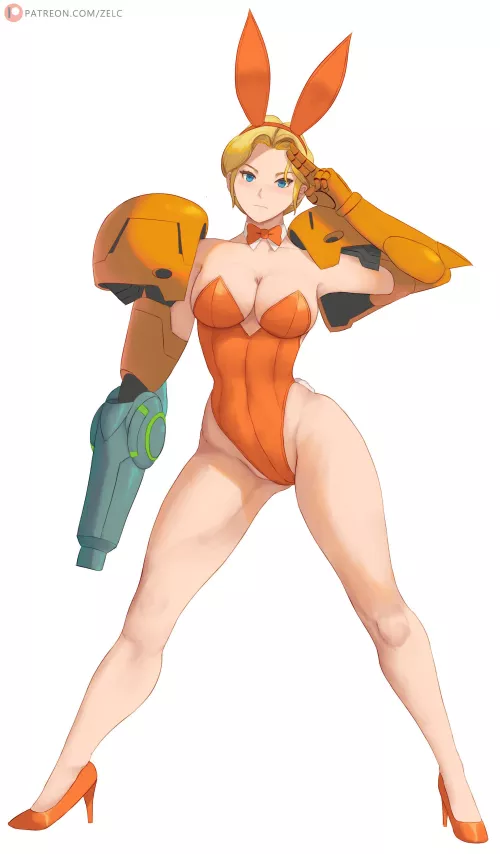 Super Smash Bunny, Samus Aran by LafterMastr