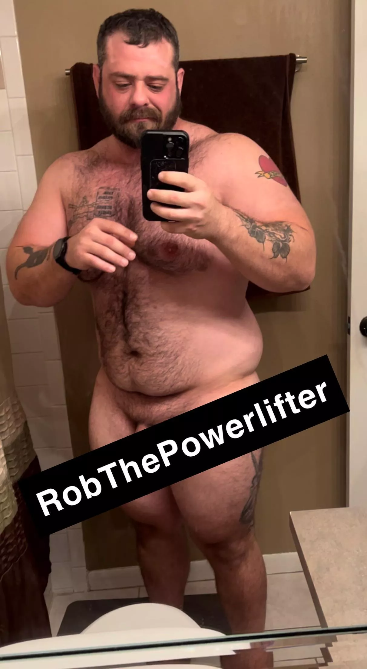 Tell me if I’m hairy enough posted by RobThePowerLifter