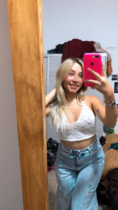 Want to take a look of me without this top? by Honest_Illustrator54