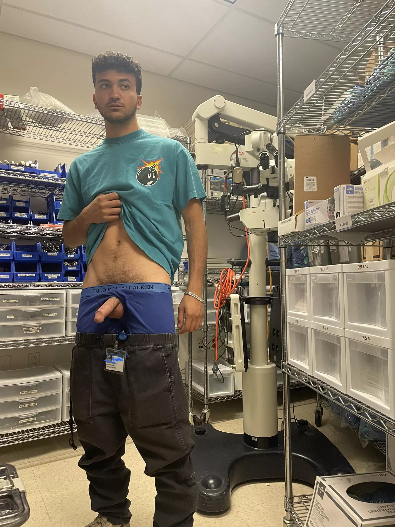 Would you suck this lab assistant? posted by alexzaddyy