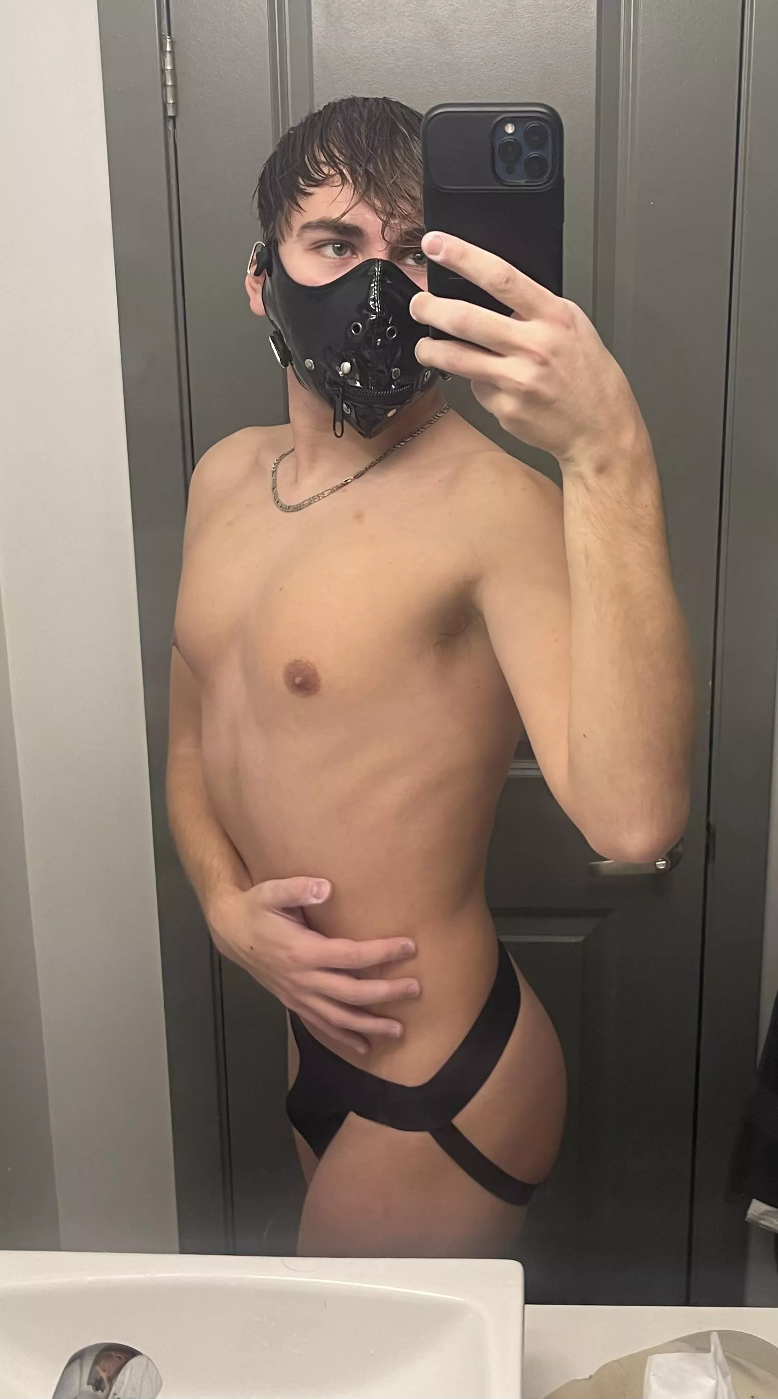 Are you fucking me with the mask on or off Sir? 😉 posted by youngteen2000