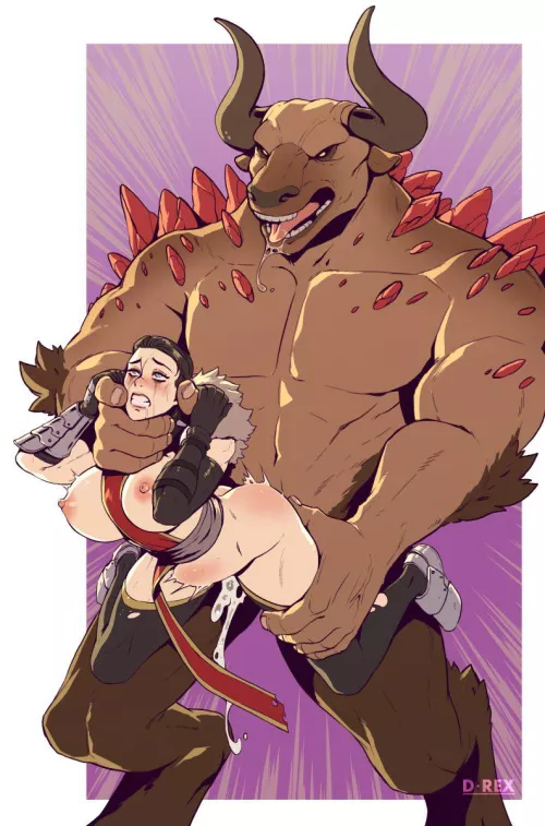 Broken by the Minotaur (D-Rex)  by SpitefulCrow1701