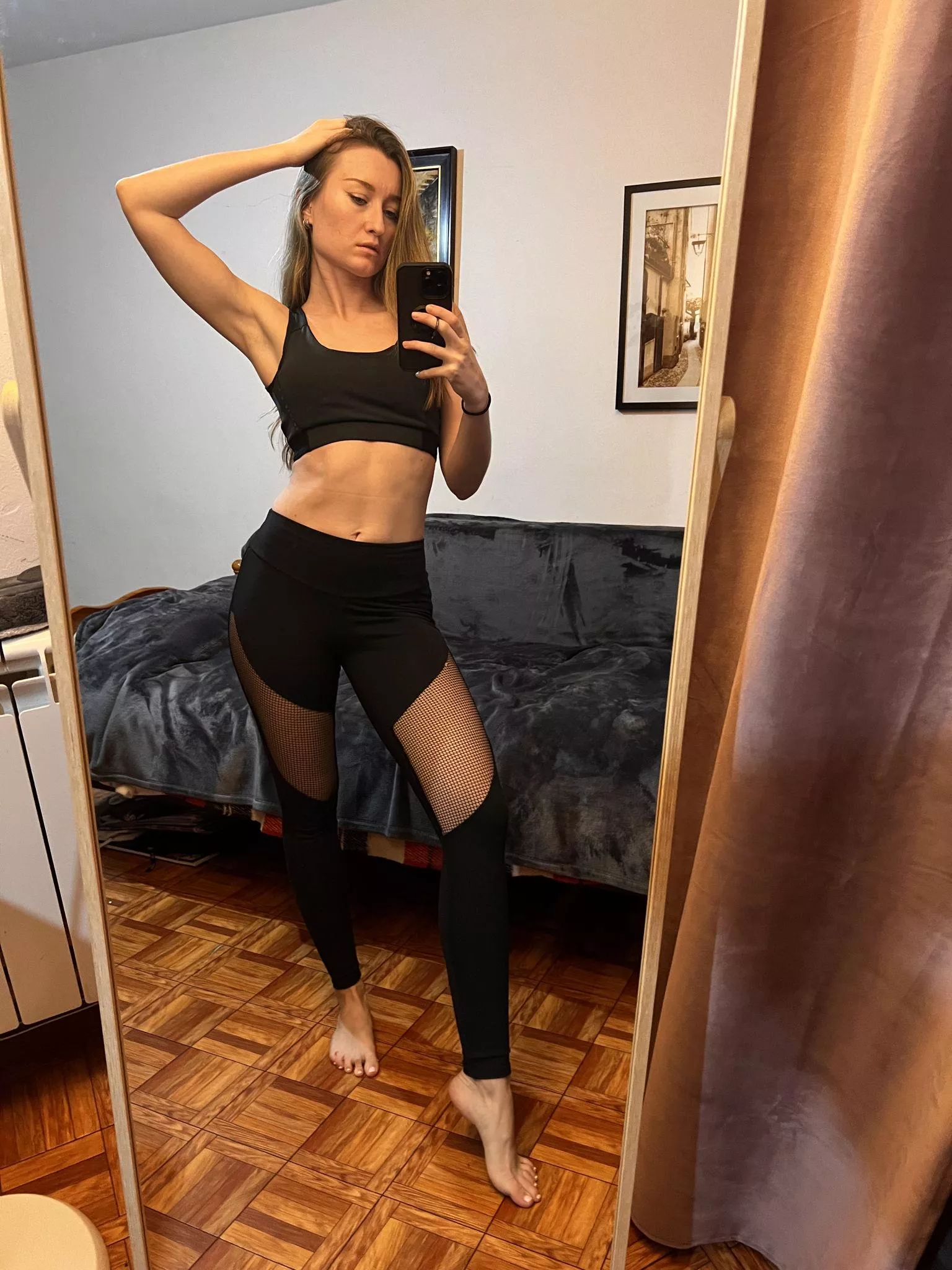 How do my new yoga pants look? posted by Elina_scrts