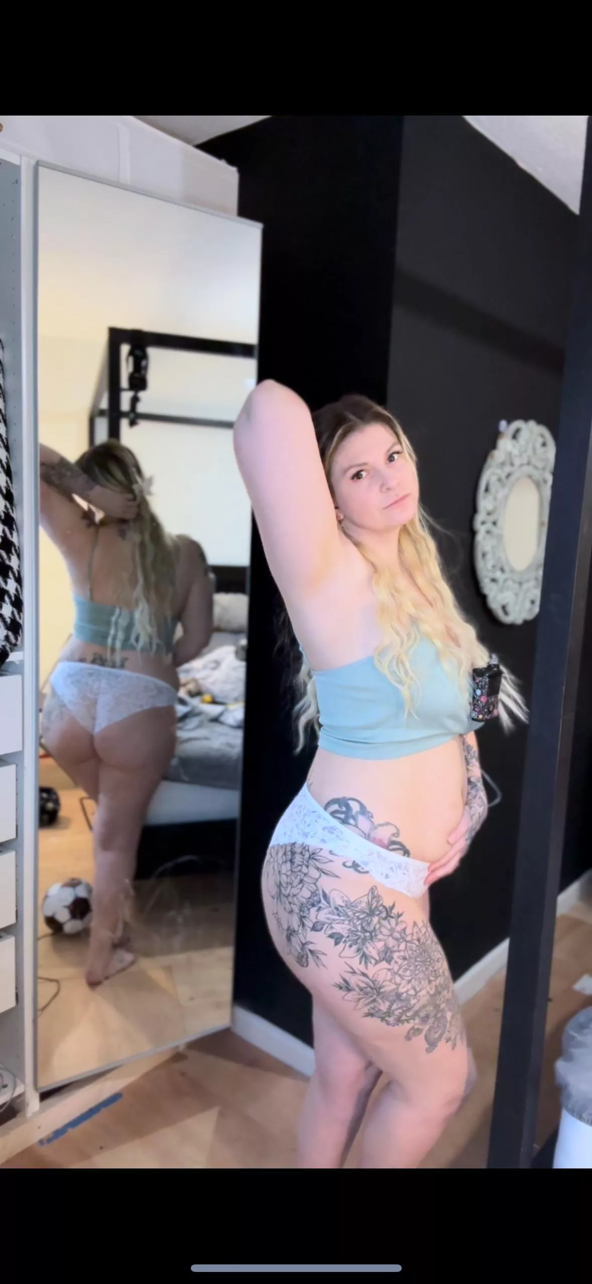 I forgot the mirror was behind me! Does it look ok?  posted by Alternative_tats