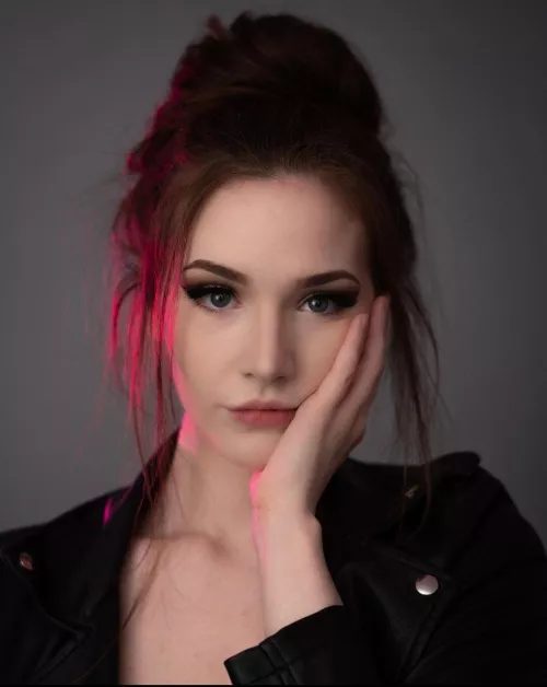 Old pic of me in a leather jacket  by Tiny-Arrival-8540