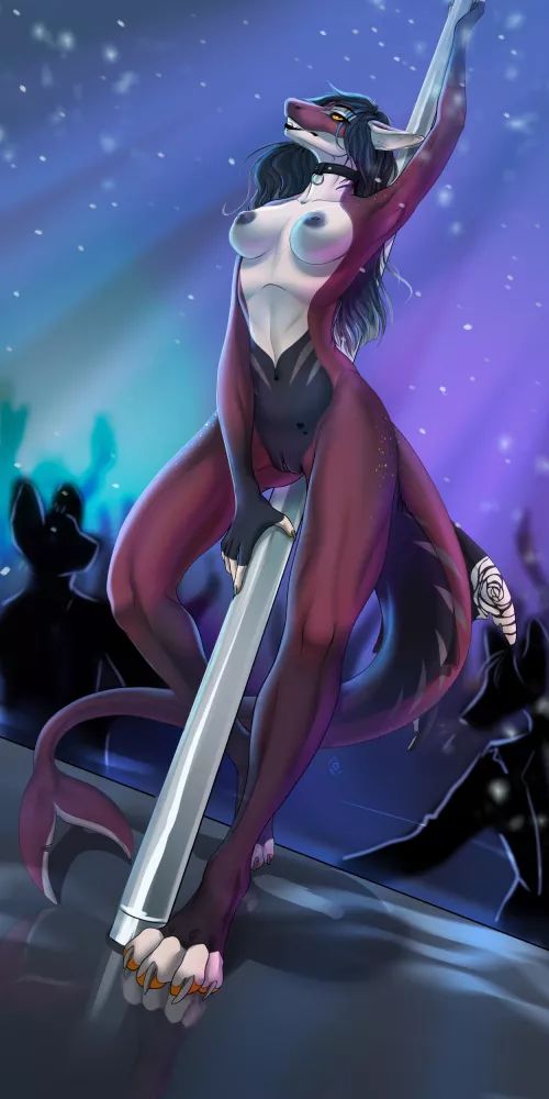 Pole Dancing [F] (darkximera) by 5headedragon