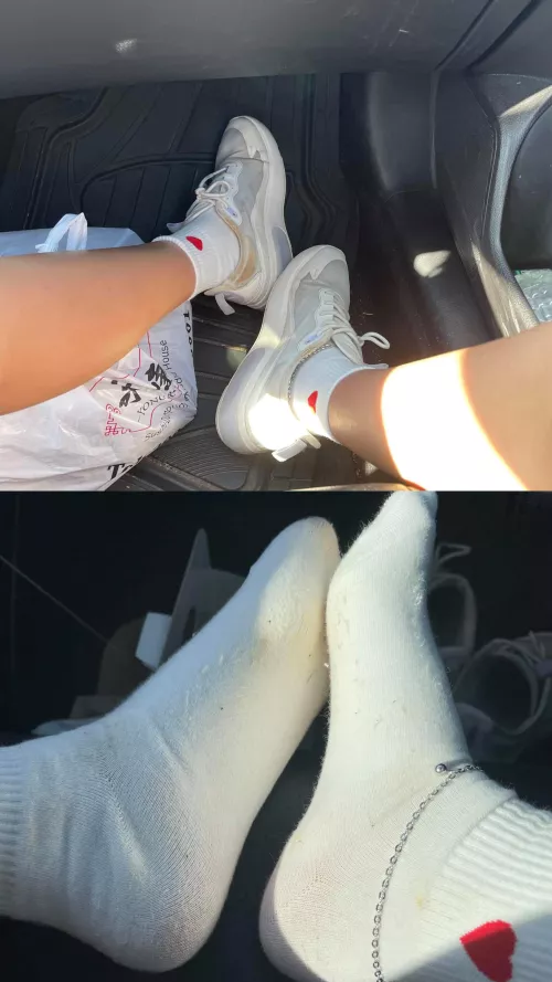 [Selling][US] Who is interested in sniffing my used socks? 💜 by Silly-Asian-Kitty