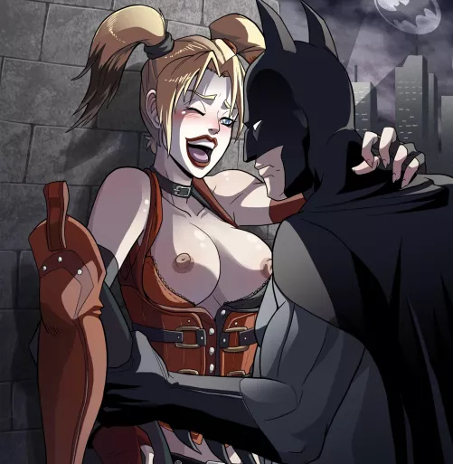Batman fucking Harley Quinn [DC] by Haahaaheehaa