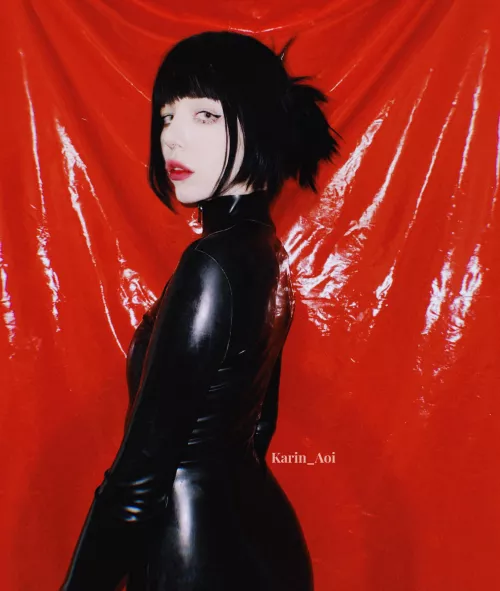 Goth babe in latex 🖤 name better combo [F] by megaplaygirl