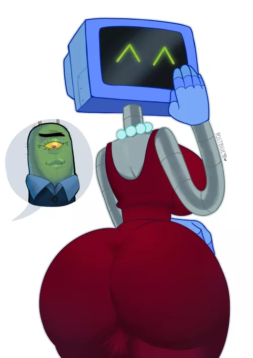 Karen and Sheldon Plankton (PostBlue98) [Spongebob] by netap