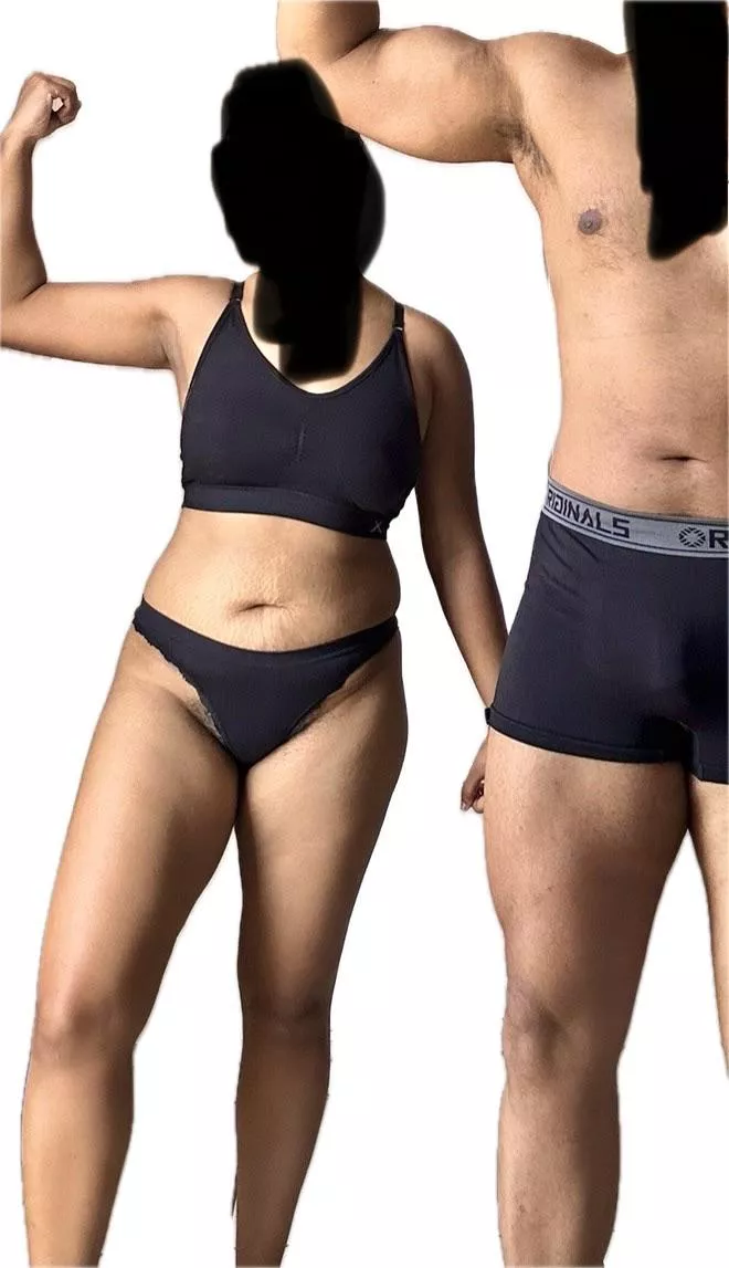 [M] [F] Post workout selfie. Thats what we hide when you see us at the gym.  posted by Playful_Manager_3126