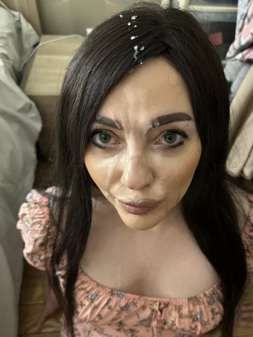 My daily facial. Perfect place to cum by x_piece_of_me