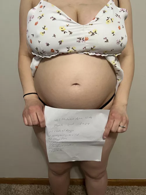 My verification pics by MidwestAsianWife