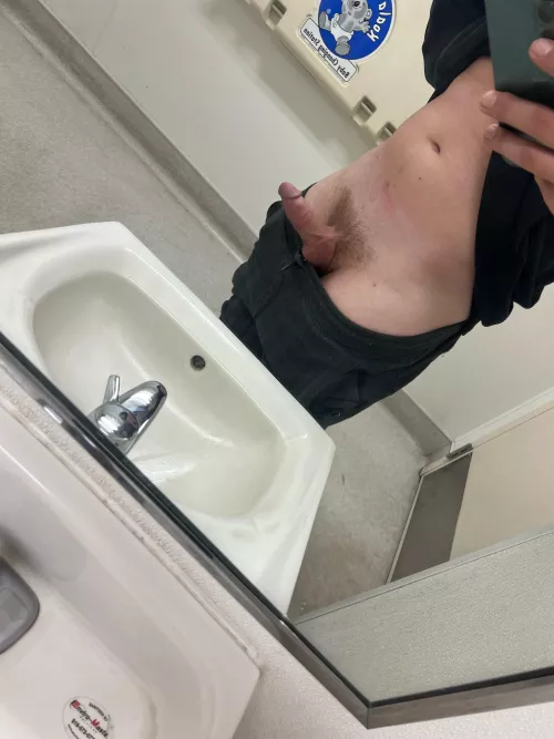 Out in the public restroom by Far_Nothing9184