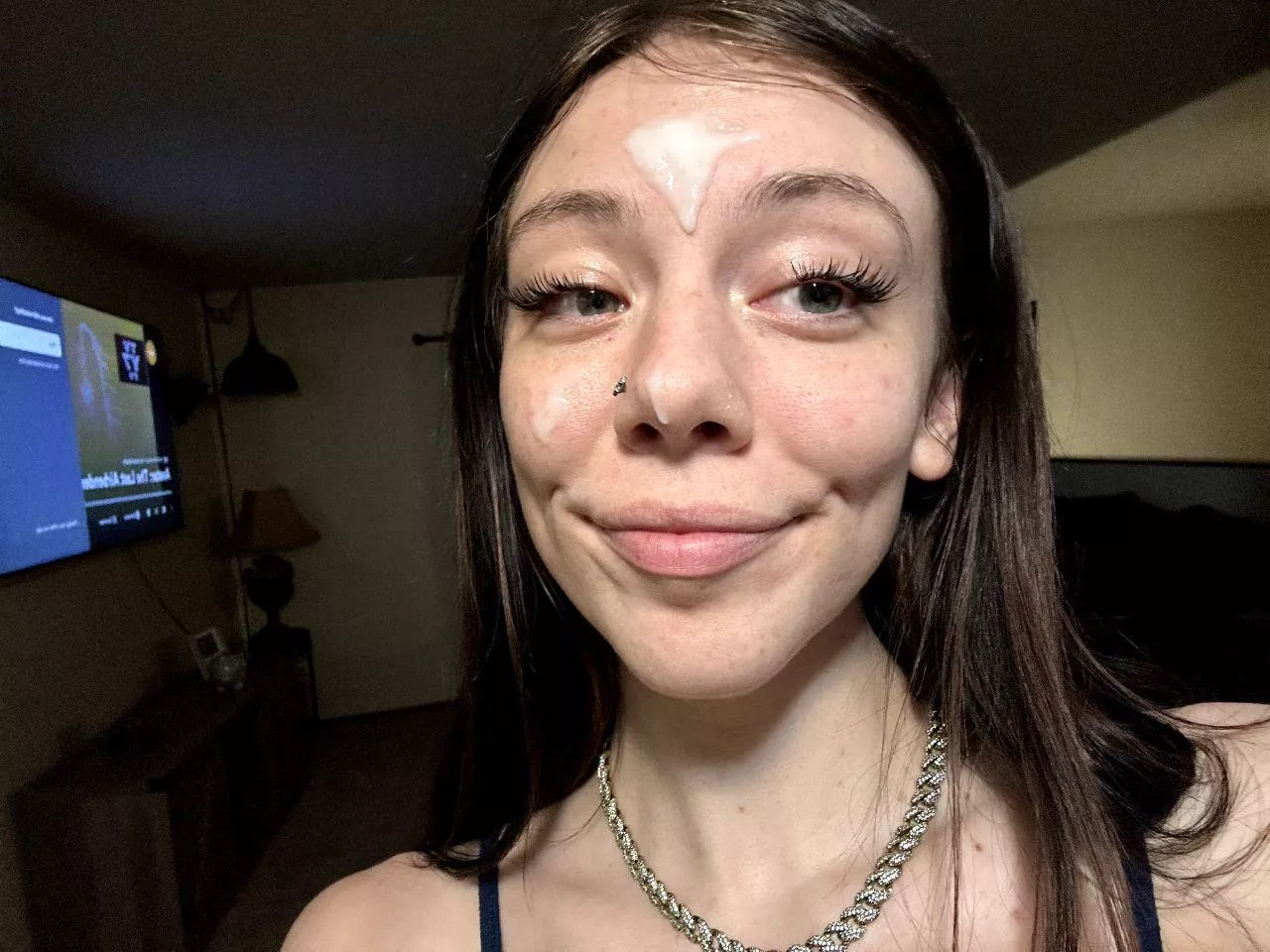 Please tell me if you can add more cum to my face😍 posted by OkGabage