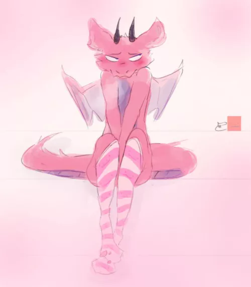 So... he tried out the professional coding socks  by MimsBlacker