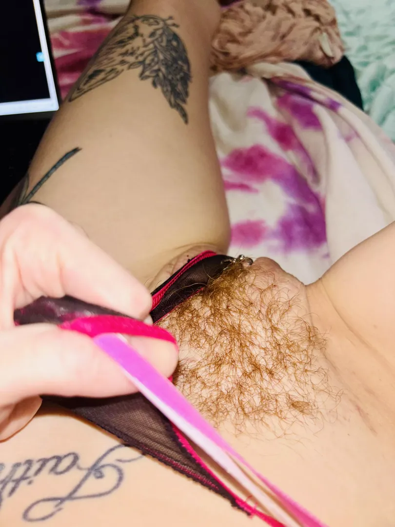 Sometimes I rub my Pearl with my panties posted by redhotpearlx