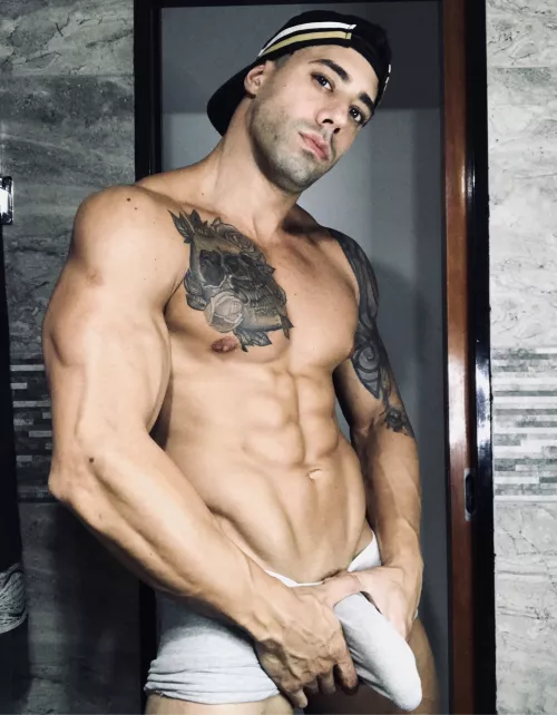 Wanna see the surprise? by TattooedMuscled