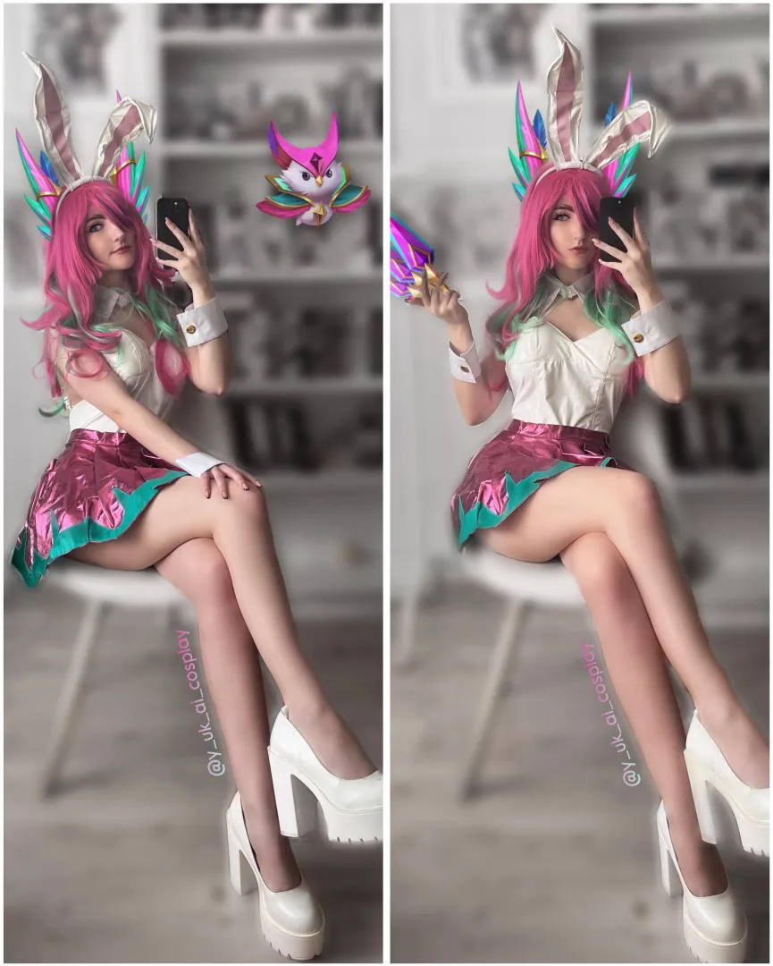 Xayah ver. Star Guardian bunny - @y_uk_ai_cosplay posted by y_uk_ai_cosplay