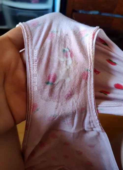 You might have to look closely to see my damp spot on this pale pink pair - but I think it's worth your gaze! by Lili_Beth_Fox