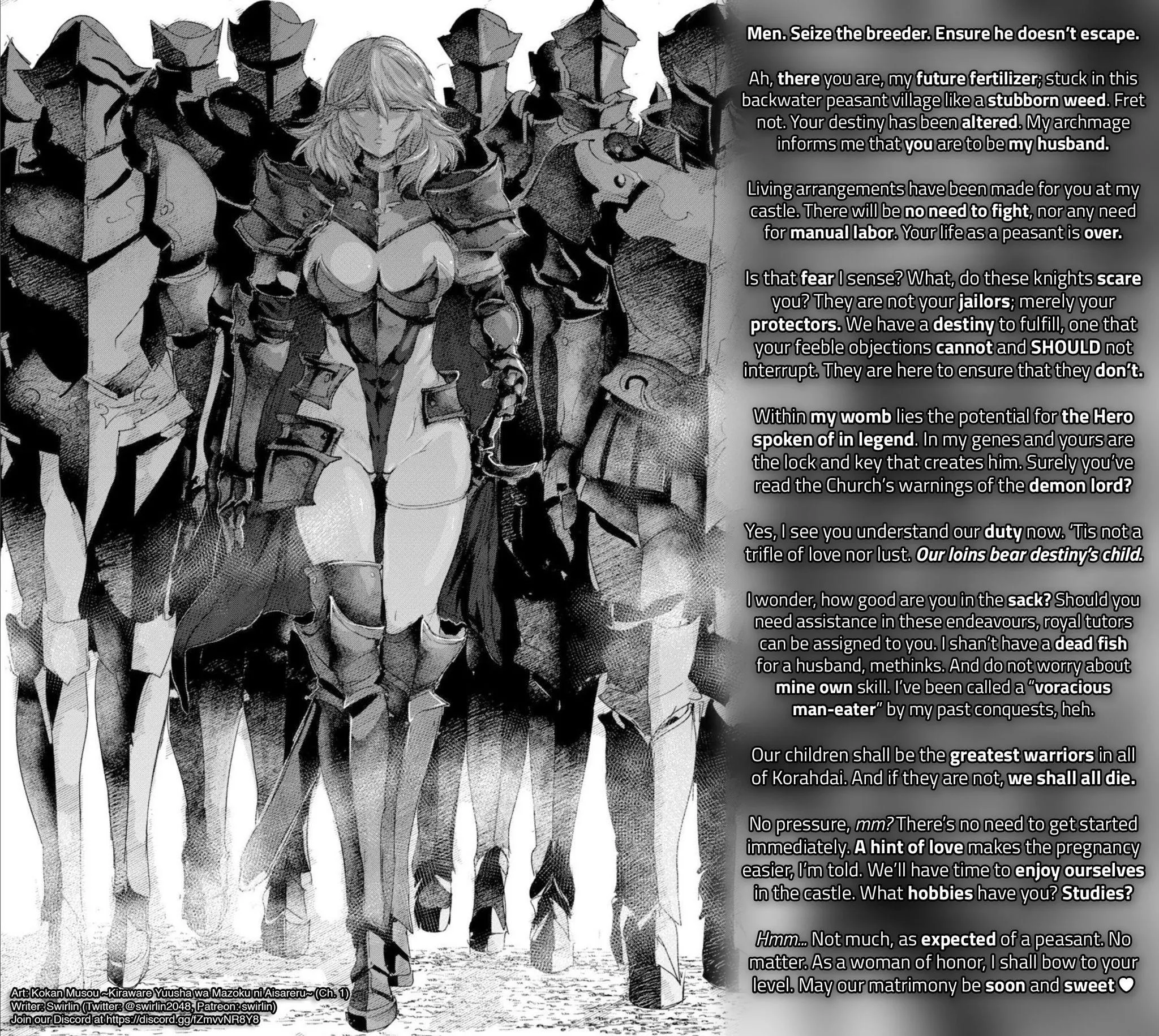 A Queen Needs A King [Hetero] [Male POV] [Breeding] [Impregnation] [Femdom] [Gentle Femdom] [Fantasy] posted by swirlin2048